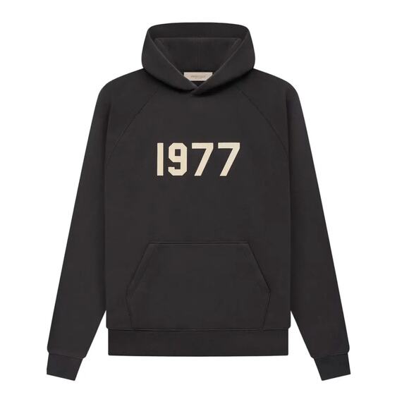 NWT Fear of God Essentials Essentials 1977 Hoodie 'Iron' Size Medium - Picture 1 of 2